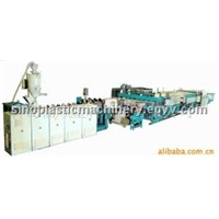 Hollow grating plate production line