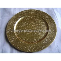 Leather Plastic Charger Plate