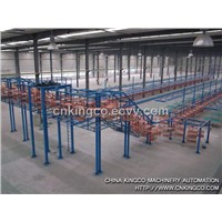 Material conveyor / parts conveying line / transport system