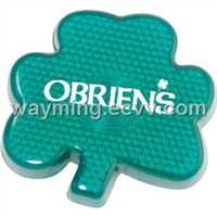 Promotional Green Clover Flashing Light with Red LED