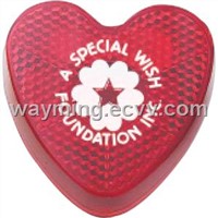 Promotional  Red heart flashing light with red LED