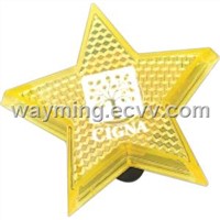 Promotional Star flashing light with red LED