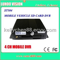 SD Card Mobile Car DVR 4CH
