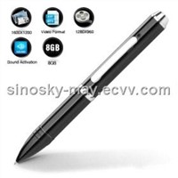Spy Pen with Sound Activated Camera + 8GB Memory