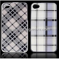 TPU + Leather Case for iPhone 4