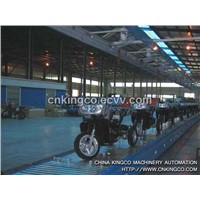 Three-wheel vehicle assembly line / tricycle assembly line / trishaw conveyor
