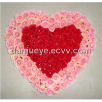 artificial silk decorative flower mat for wedding decoration
