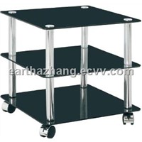 mobile tempered glass coffee table xyct-090