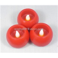 red decrative candles