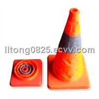 retractable elastic traffic cone