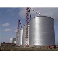 Steel Silos for Grain Storage with Flat Bottom