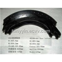 truck parts trailer brake shoe 4524