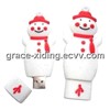 PVC Christmas Snowman USB Flash Drive