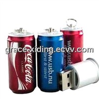 Cola Tin Shap USB Flash Drive Water Transfer Printing LOGO