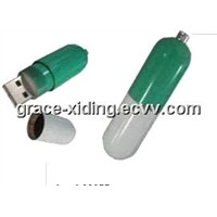 Pill-shaped USB Flash Drive With 64MB-64GB Capacity