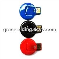 USB Flash Drive Mini Circular ABS 64MB-64GB