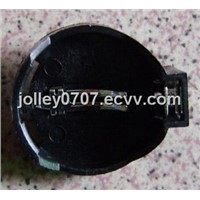 CR2032 battery holder, round shape, with pins