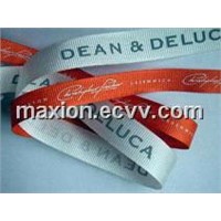 Grosgrain Ribbon with One-Color Screen Print