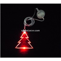 LED Flashing Necklace,christmas tree shape necklace