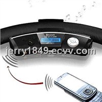 Steering Wheel Bluetooth Car Kit MP3 player built in FM transmitter and wirless earpiece