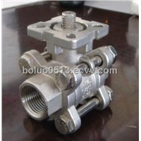 3-Piece Thread Ball Valve with Mounting