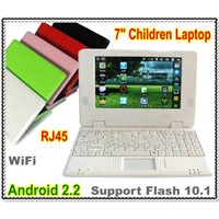 7'' Mini Android 2.2 laptop WIFI Netbook RJ45 MSN YOUTUBE nice gift For student And Children
