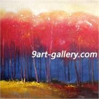 Abstract canvas painting