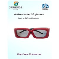 Active shutter 3d glasses for DLP link projector