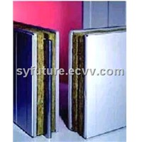 Cold room and heat insulation rock wool sandwich panel