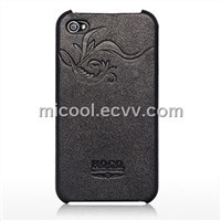 Earl Premium Genuine Leather Back Case for iPhone 4