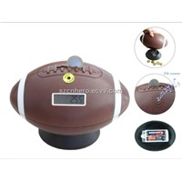 Fashion &amp;amp; Practical Digital Rugby ball Coin Bank With Counter(HR-323)