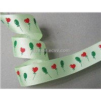 Grosgrain Ribbon with Two-Color Screen Print
