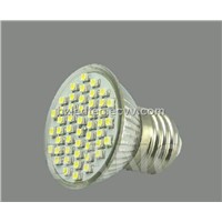 LED Spotlight E27 48pcs SMD Glass Shell with Glass Cover CE Rohs