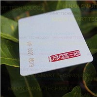 Laser Serial Number Plastic Card