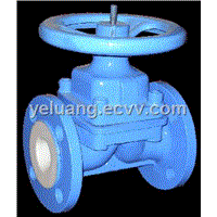 Lining diaphram valve