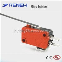 Long Hinge Lever Type Micro Switch (CE/UL Certificates)