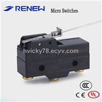 Mini Operation Steel Wire Hinge Lever Type (110 Steel Wire) Micro Switch (UL/CE/CCC Certificates)