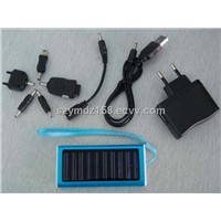 Portable Solar Charger with LED Light