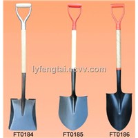 Shovel with Short Wooden Handle