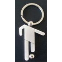 Soccer Player-Shaped Keychain