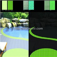 Solar swimming pool mosaic