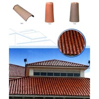 Spanish barrel clay roof tiles