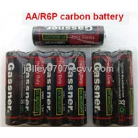 Super heavy duty batteries AA R6P,  carbon zinc battery