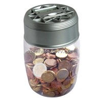Transparent Digital Coin Counting Money Jar(HR-315)