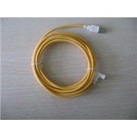 USB AM to right/left angle USB Mini 5PIN Cable;yellow