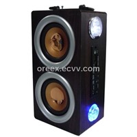 USB MP3 Speaker Box with Emergency Lamp