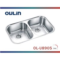 Undermount Double Bowl Stainless Steel Kitchen Sink (OL-U8905)