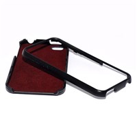 Up-and-Down Buckle Premium Genuine Leather Back Case for iPhone 4