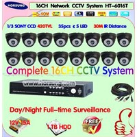 Video Camera Complete 16ch CCTV System 1TB HDD HT-6016T