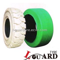 White Non Marking Forklift Solid Tires